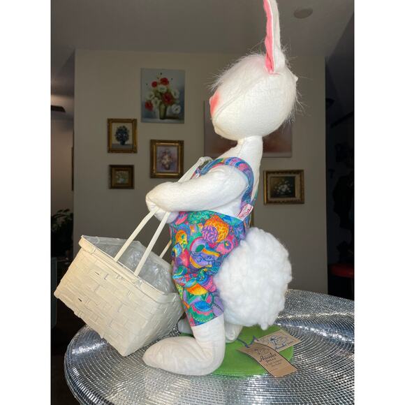 Annalee 0741 easter bunny easter egg with basket worth 1997 - Picture 5 of 16